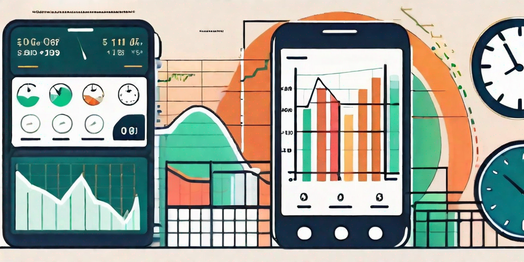 A smartphone displaying a dynamic budget tracking app