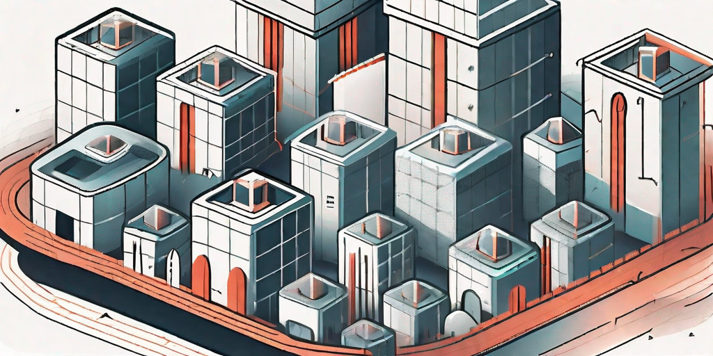 A fortified digital fortress with multiple layers of security shields