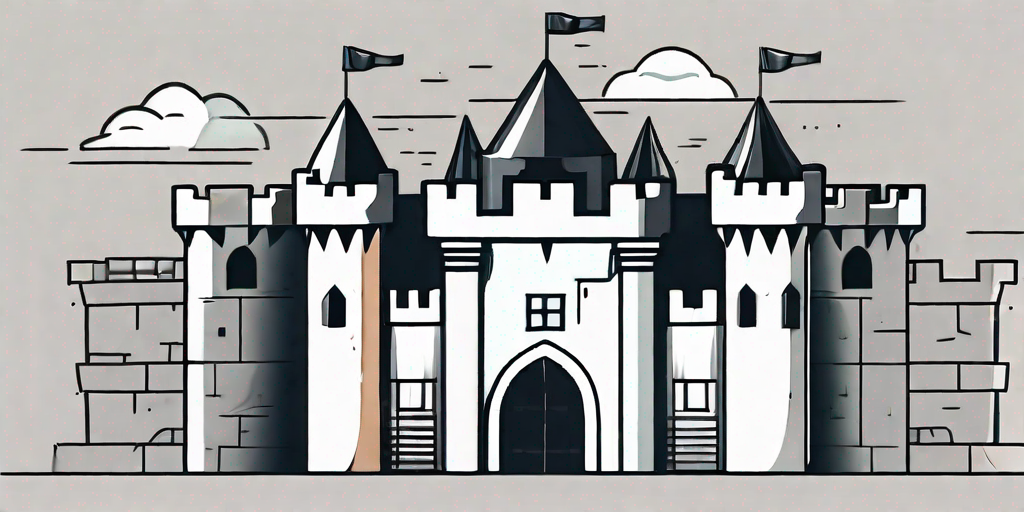 A fortified castle representing a secure project management software