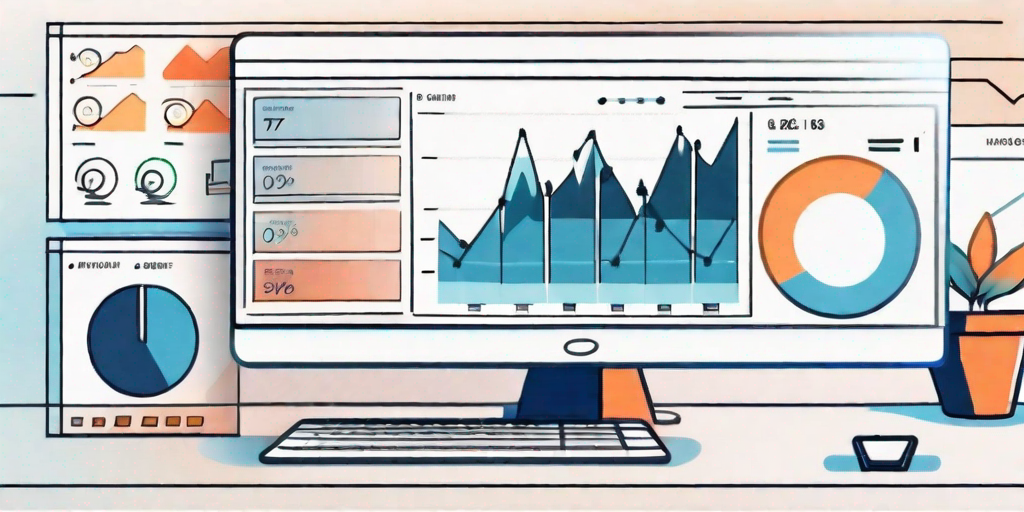 A computer screen displaying a dashboard of hr software