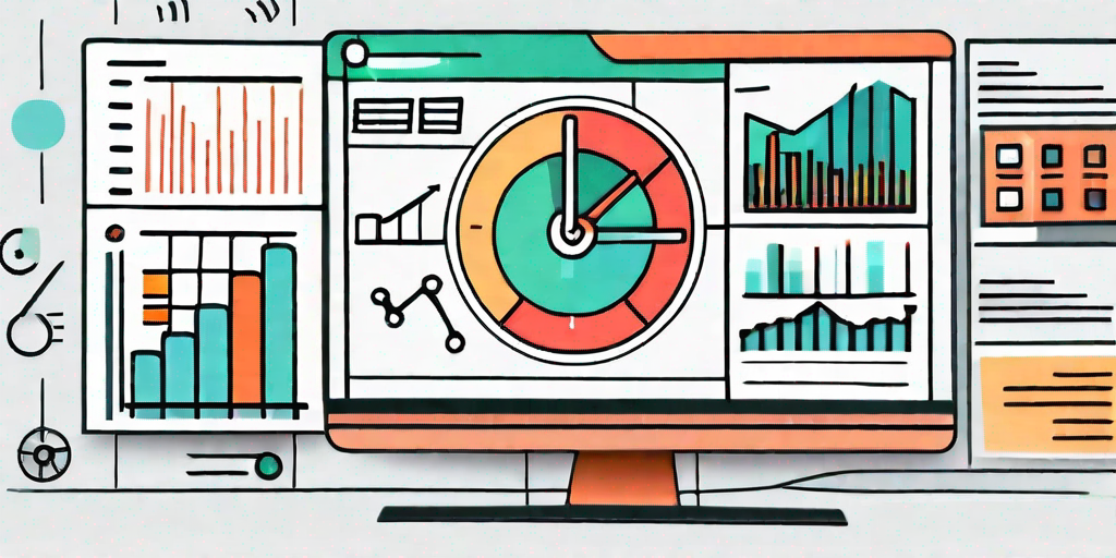 A computer screen displaying various charts and graphs