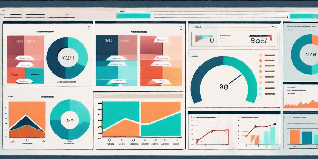 A computer screen displaying a project management software interface with various charts and graphs indicating project progress