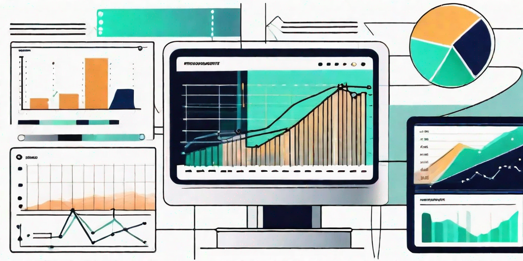 A computer screen displaying a project management software interface with various charts