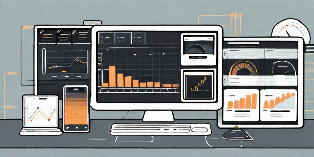 A digital interface showing various project management tools and charts