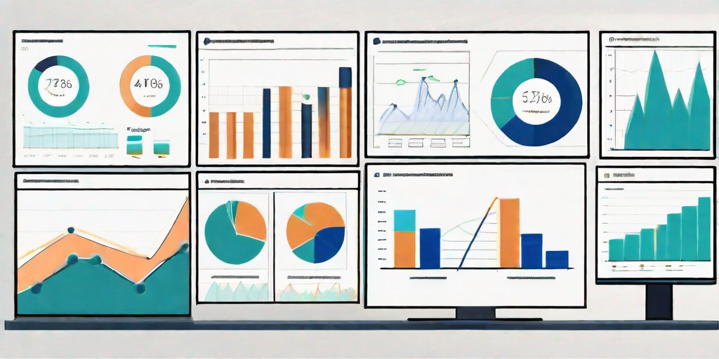 A computer screen displaying a project management software interface with various charts and graphs indicating resource allocation and management