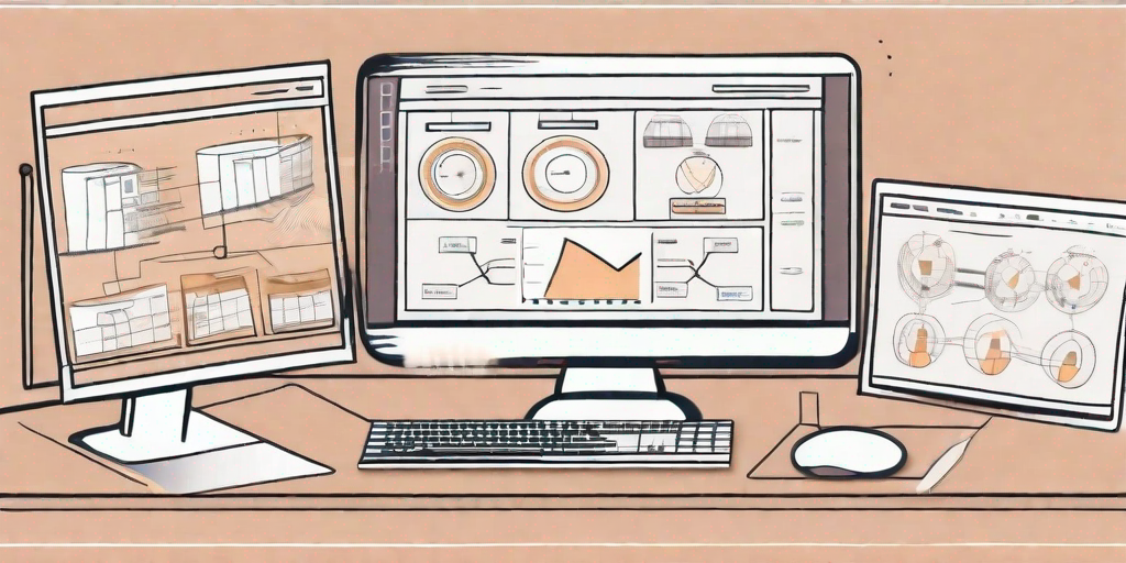 A computer displaying a project management software interface