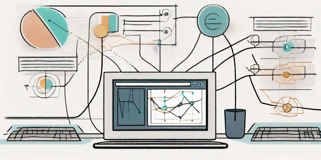 A computer screen displaying various project management tools like a timeline