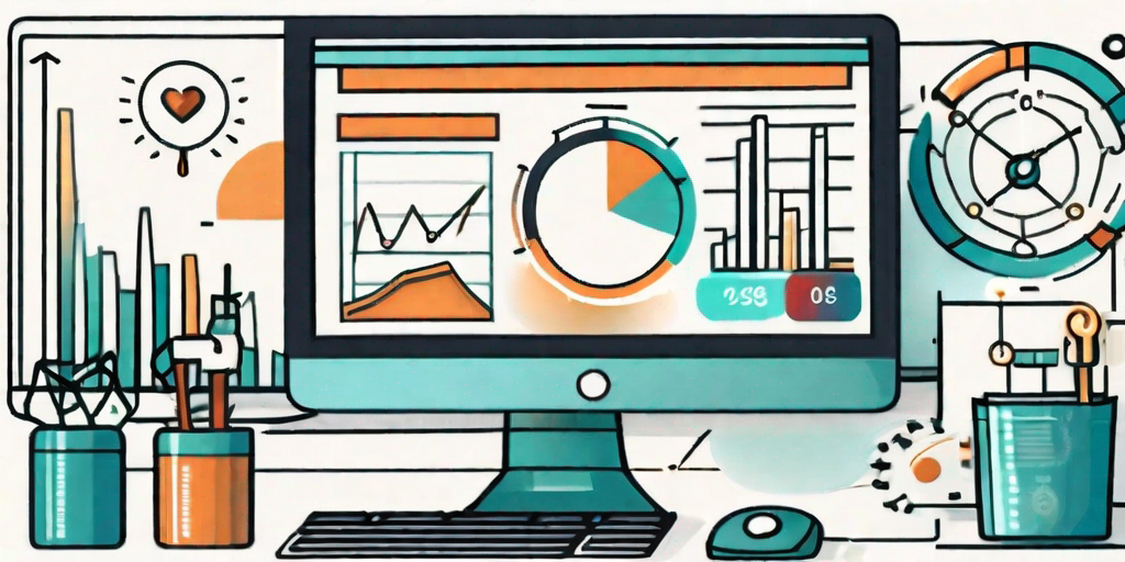 A computer screen showing a variety of engagement tools such as charts