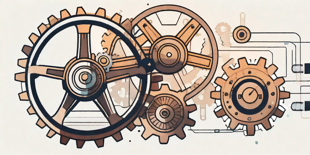 A well-oiled machine with various interconnected gears and cogs