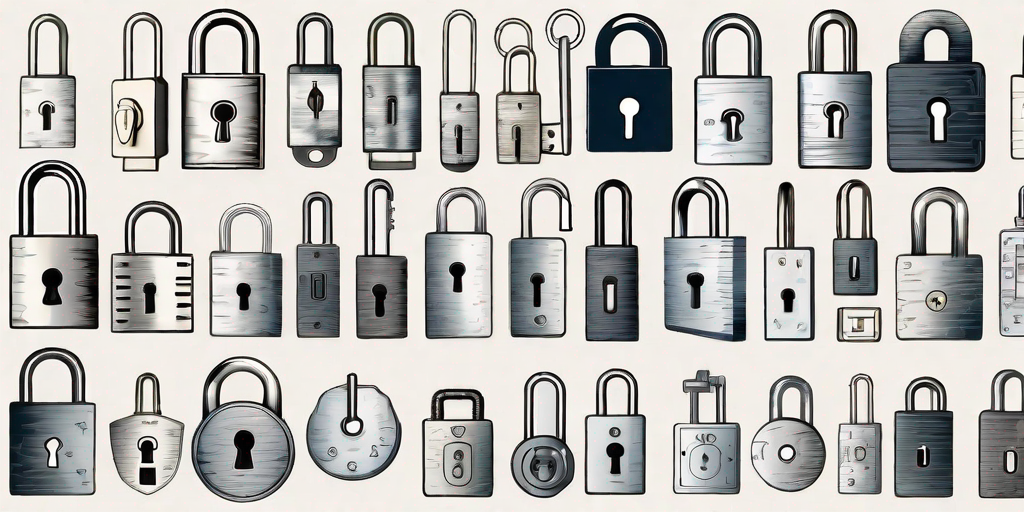 Various types of locks