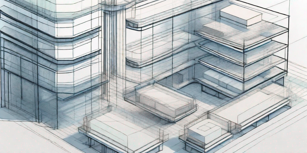 An architectural blueprint being seamlessly integrated into a digital document management system