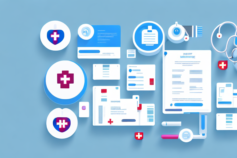 A digital interface displaying various healthcare documents