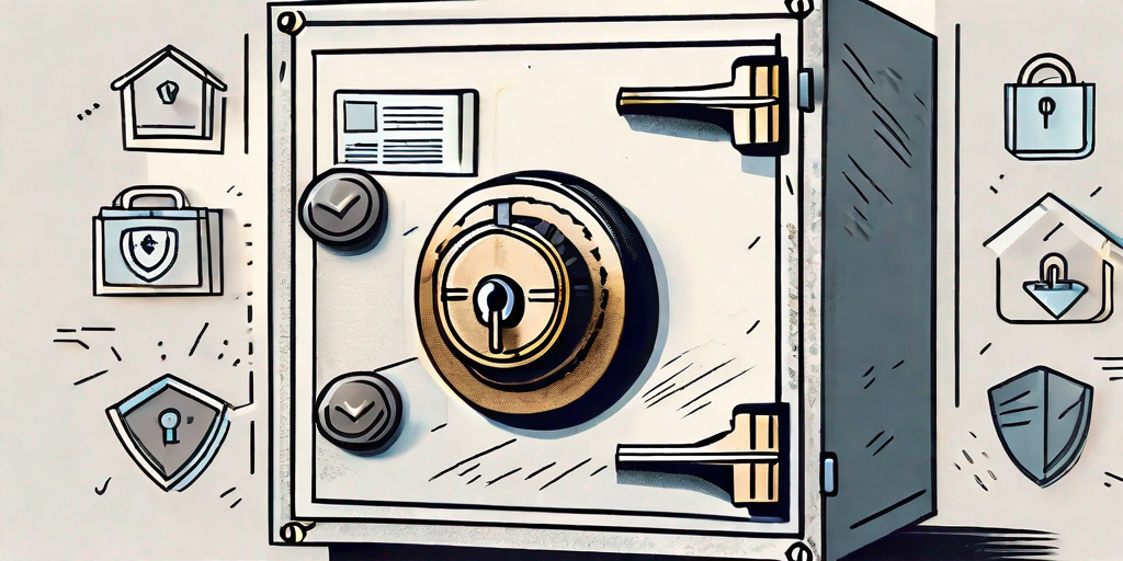 A locked safe made of paper