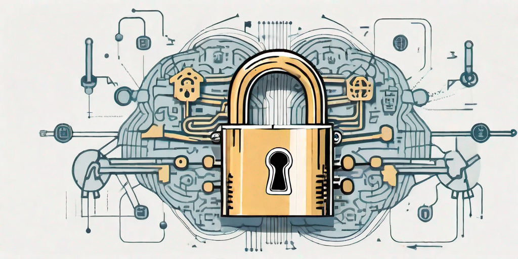 A key unlocking a brain-shaped padlock