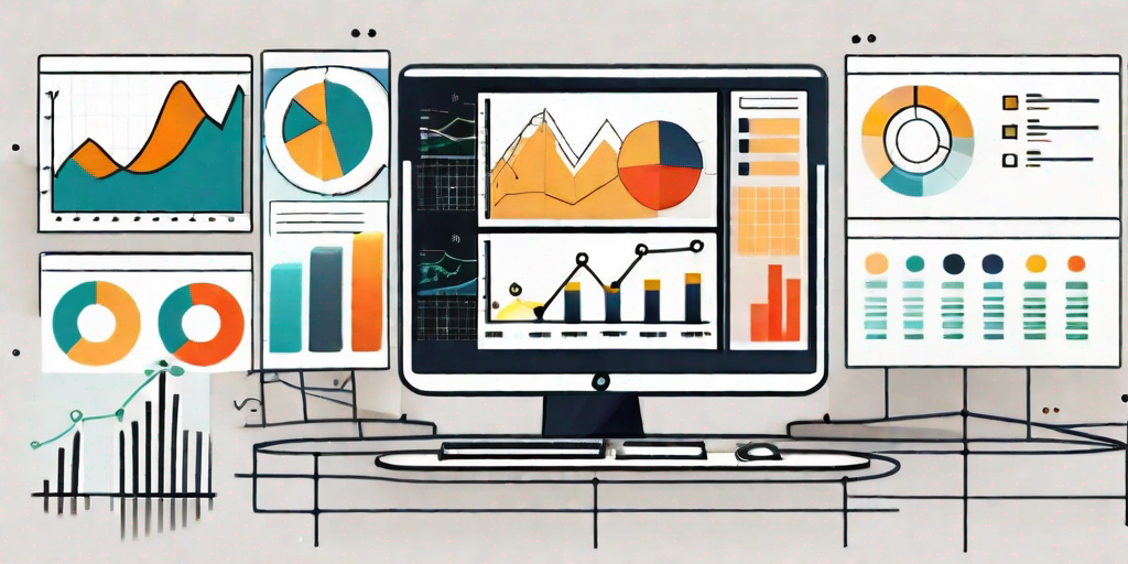 A computer screen displaying various charts and graphs