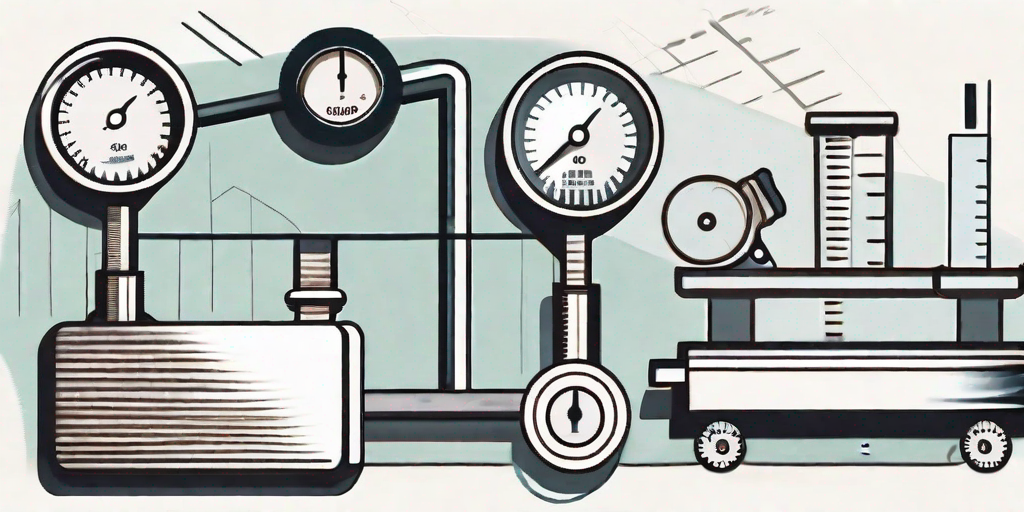 Various measuring tools like a ruler