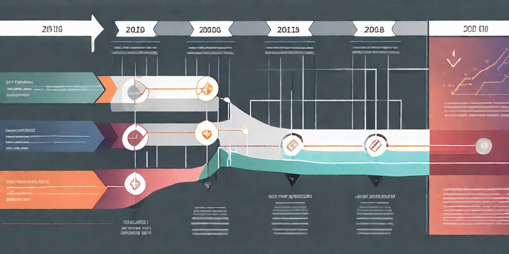 A chart showing a project timeline with different cost points