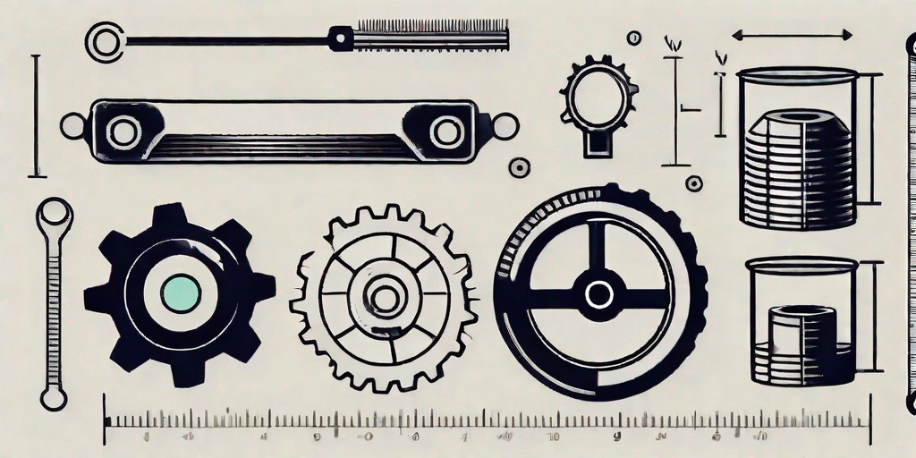 Various measurement tools like a ruler