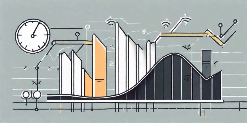 A graph with descending lines