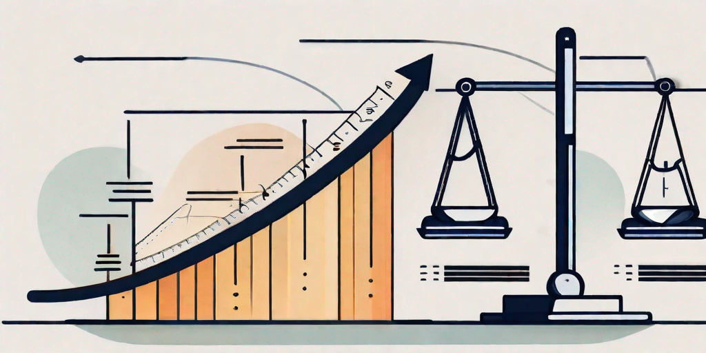 A set of scales balancing budget and resources against a backdrop of a project timeline