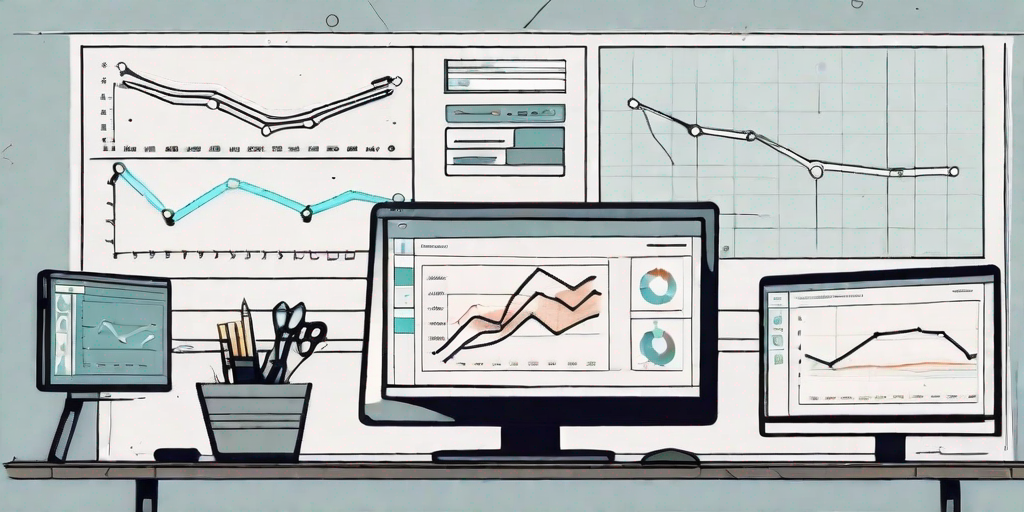 A computer screen with various project management tools and charts