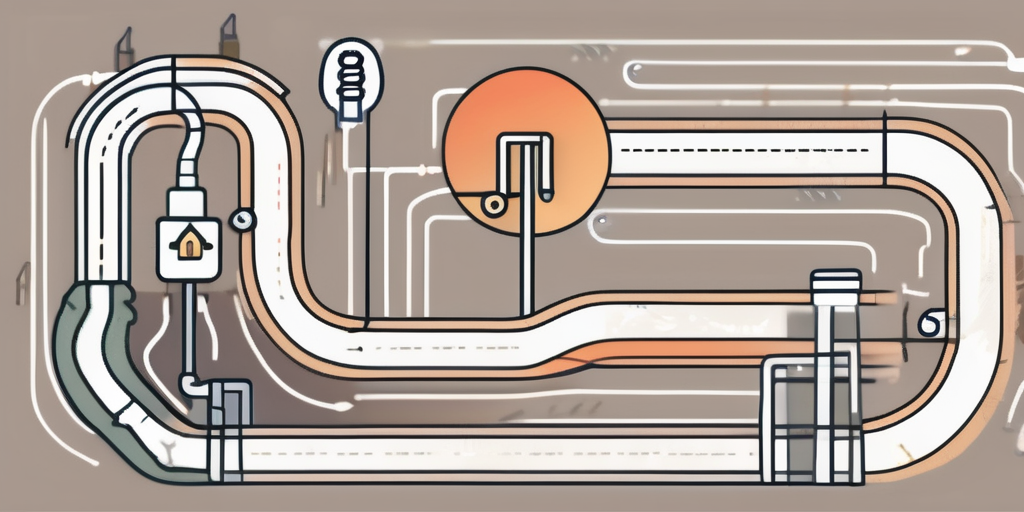 A path winding through various symbolic software development stages