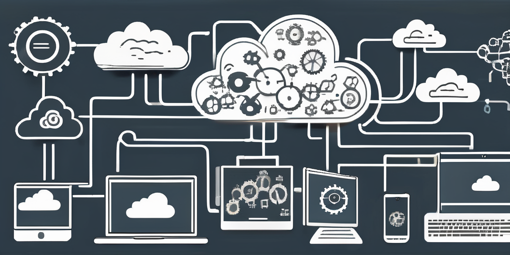 Various interconnected cloud shapes