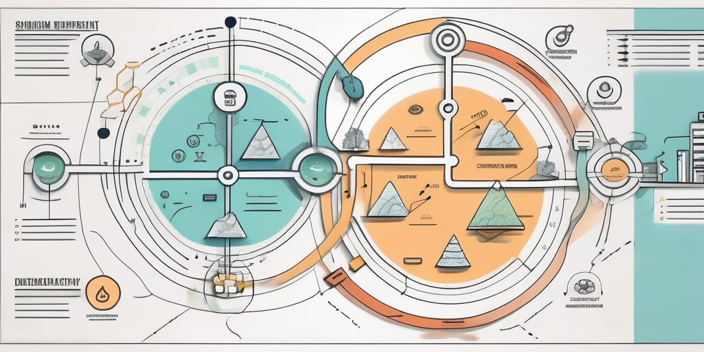 A map with different paths